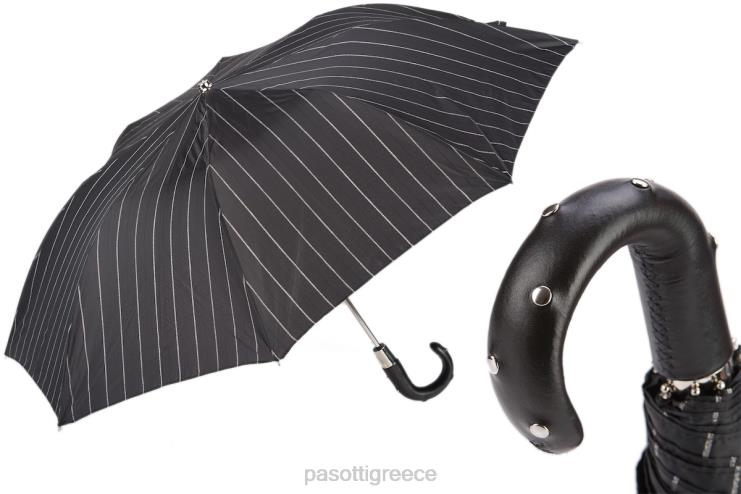 ομπρέλα | PASOTTI 64 1094-1 h34 - πτυσσόμενη ομπρέλα με καρφιά δερμάτινη λαβή 2N6B8174 άνδρες